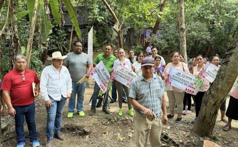 Avanza transformación en Matlapa con nueva obra peatonal
