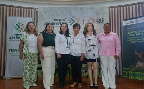 Participa DIF en talleres sobre lactancia materna en SLP 
