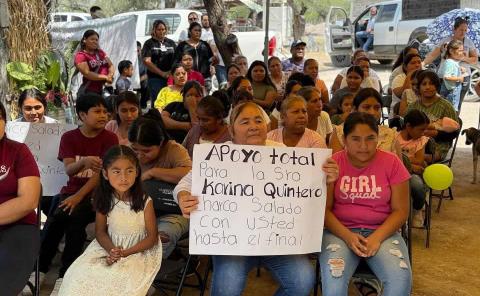 Apoyos llegan a Charco Salado
