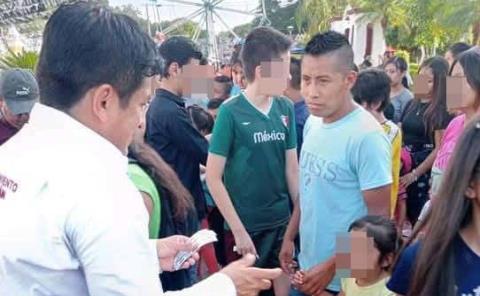 Niños se quedan sin boletos para juegos en Tampacán