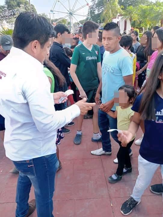 Niños se quedan sin boletos para juegos en Tampacán