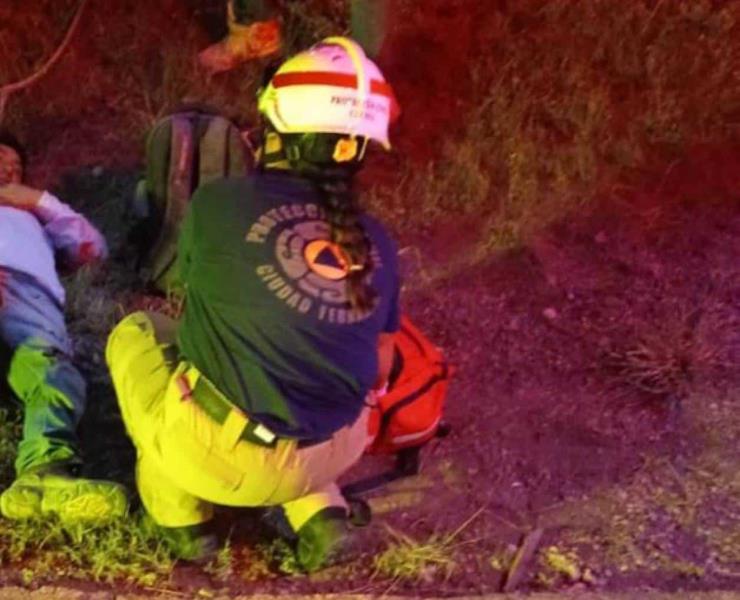 MOTOCICLISTA QUEDÓ GRAVE  
