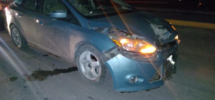 Mujer lesionada en choque provocado      