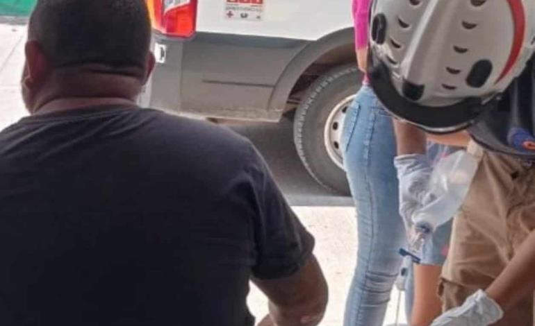HERIDO AL  DERRAPAR 