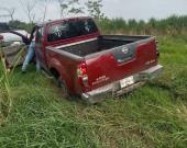 Camioneta volcó aparatosamente