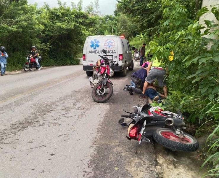 Dos lesionados en accidente