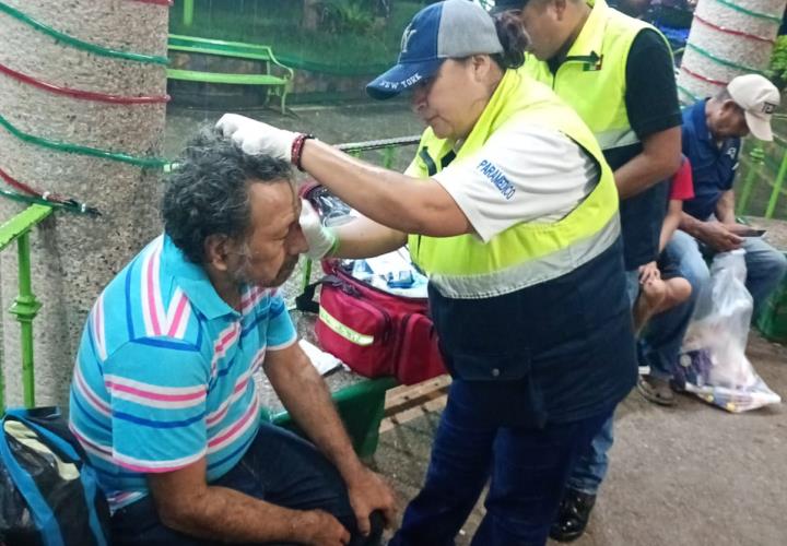 Herido tras convulsionar