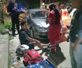Motociclista chocó contra una patrulla      