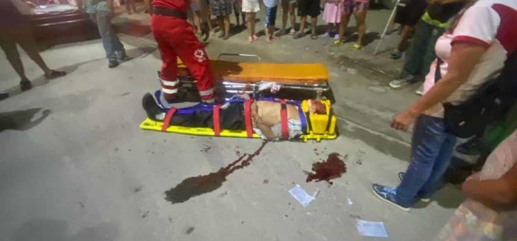 Atropellado por veloz motocicleta