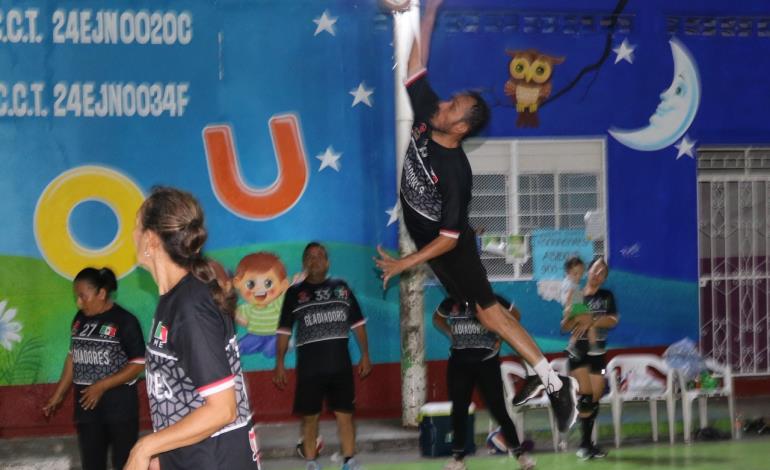 Gladiadores se coronan en vibrante final de voleibol mixto