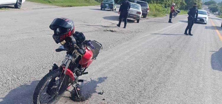 Vehículo impactó a un motociclista Vehículo impactó a un motociclista