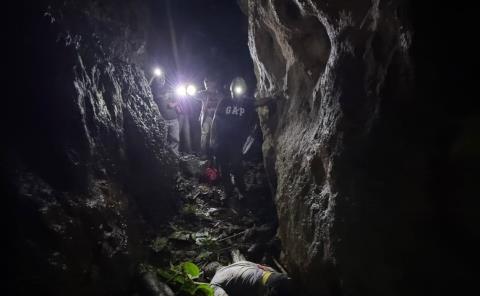 MURIÓ HOMBRE AL CAER A BARRANCO       
