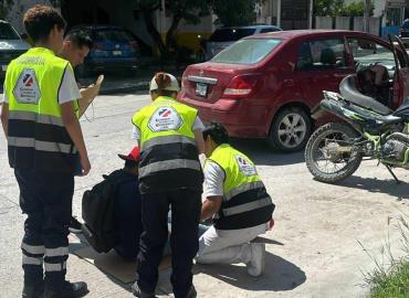 LESIONADOS 2 MOTOCICLISTAS    