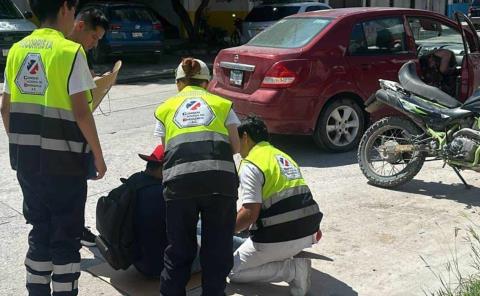 LESIONADOS 2 MOTOCICLISTAS    
