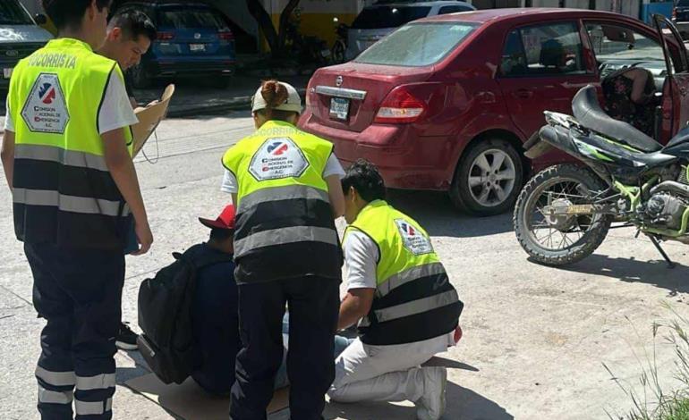 LESIONADOS 2 MOTOCICLISTAS    