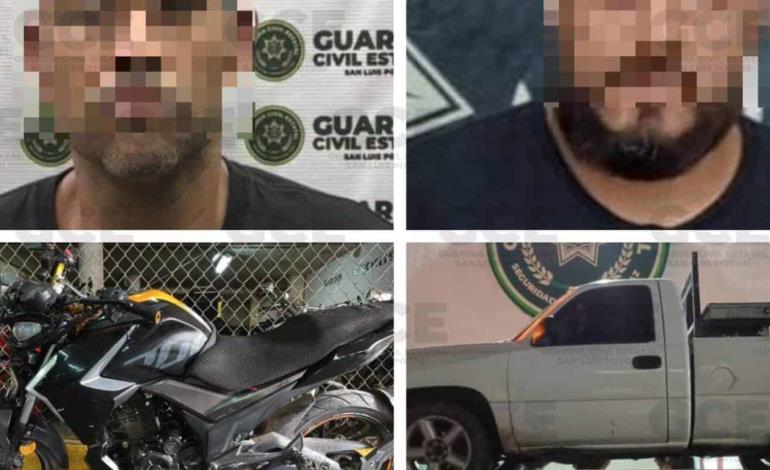 Atrapan a hombres con carros robados   