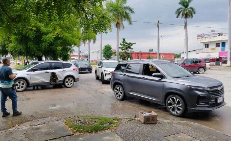 Tres choques en la zona urbana           