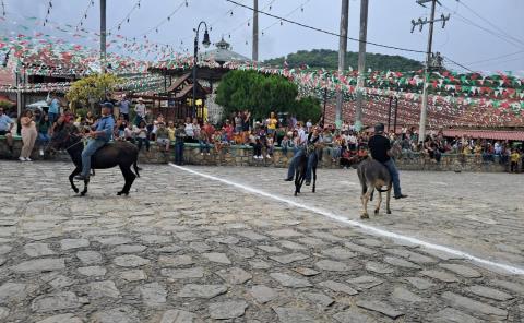 Tradicional carrera de burros fue un éxito