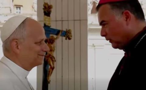 Recibió el Papa León XIV al obispo Roberto Yenny

