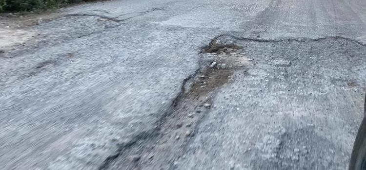 Caminos destruidos  en la zona indígena
