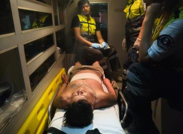 Camioneta impactó a un motociclista         