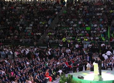 El Verde de Axtla se hace presente en el Informe de Ricardo Gallardo
