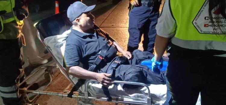 Velador atropellado por un automóvil          