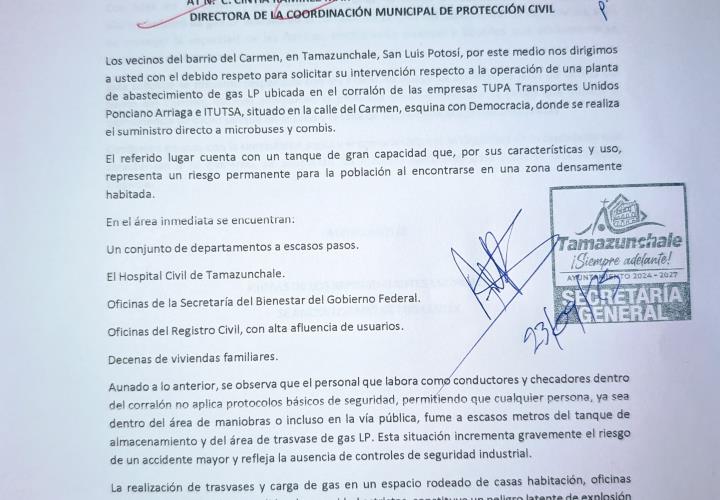 Peligro latente por bomba de gas clandestina