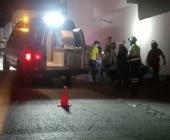 Mujeres derraparon en una motocicleta      