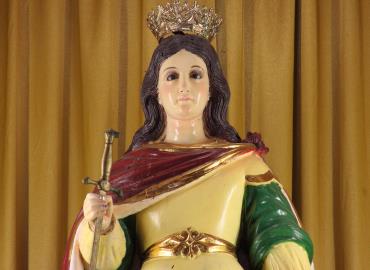 Comenzó a peregrinar Virgen Santa Catarina