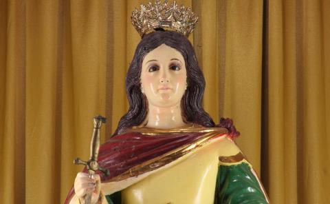 Comenzó a peregrinar Virgen Santa Catarina