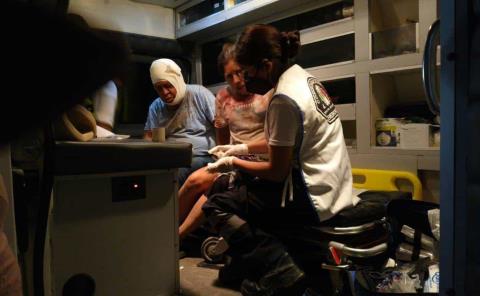 Heridos a golpes 2 adultos y un joven       
