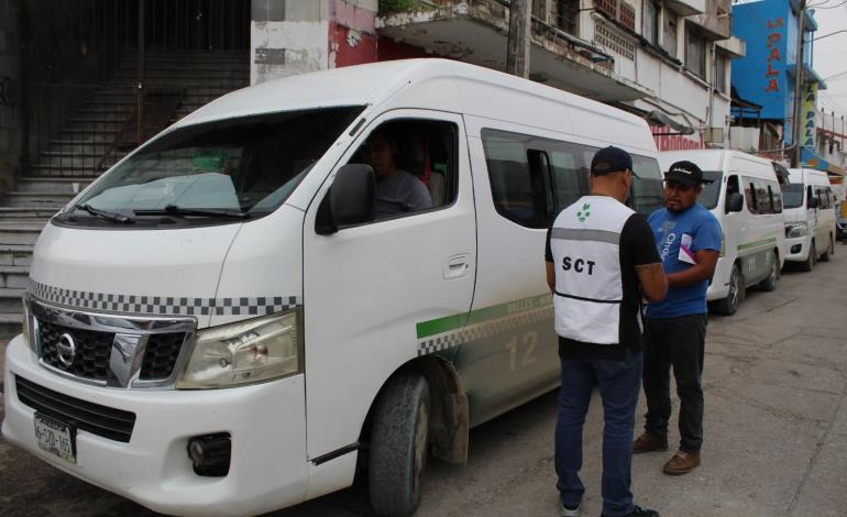 Vigila SCT que se respete cuota de pasaje
