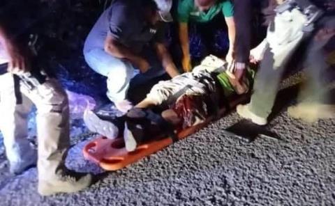 Conductor de motocicleta embiste a jornalero