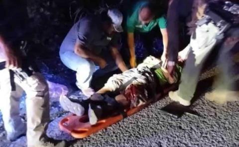 ATROPELLADO POR UNA MOTO 
