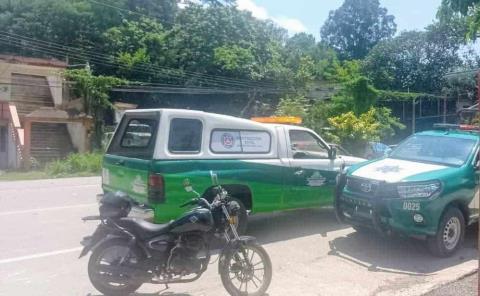 Motociclista herido