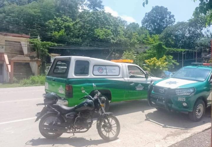 Motociclista herido
