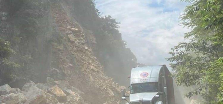 Colocarán muro contra derrumbes en carretera