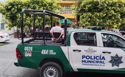 Agresivo sujeto fue arrestado
