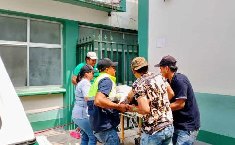 Herido al sufrir caída