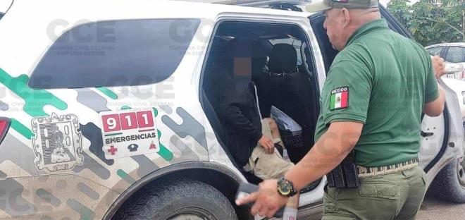 SE ACCIDENTÓ UNA PATRULLA DE GCE