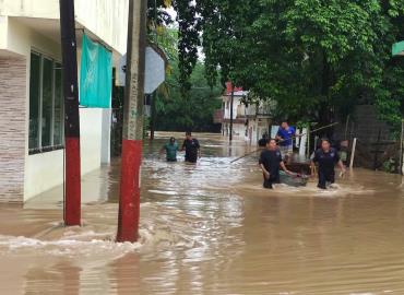 Axtla de Terrazas, entre los más afectados por las lluvias