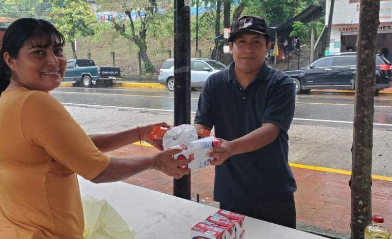 Agradecen víveres en Matlapa