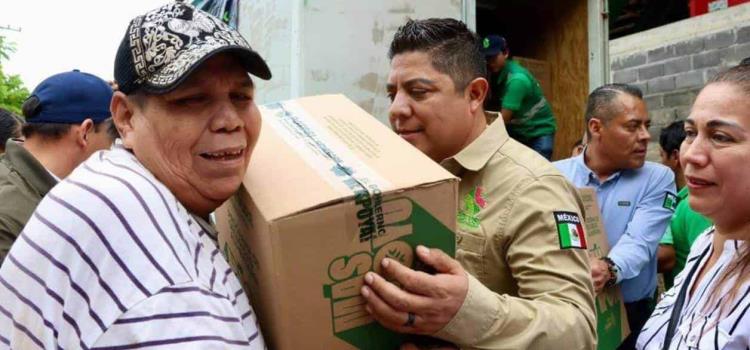 Gallardo respalda a los damnificados Gallardo respalda a los damnificados
