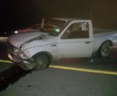 Vehículo causó choque en acceso a Tampaya