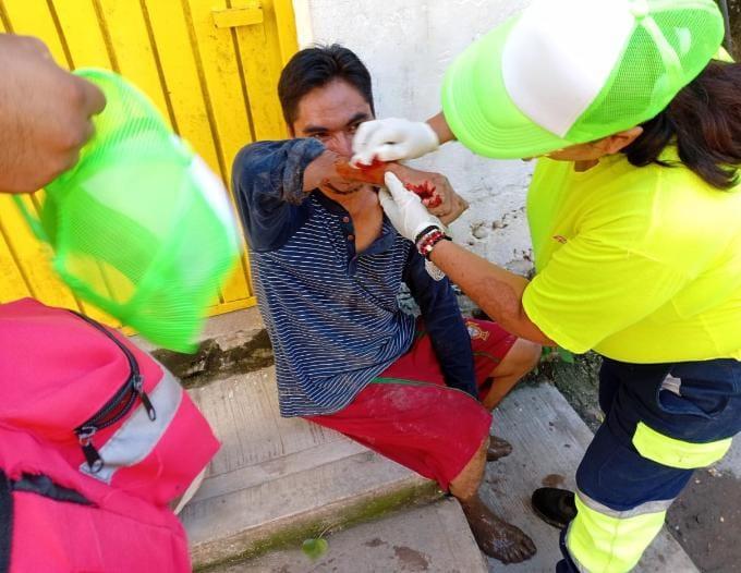 HERIDO EN LA PLAZOLETA