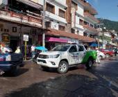 Mujer herida de accidental caída                                        