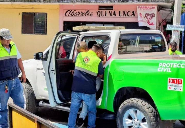 Anciana es auxiliada tras convulsionar