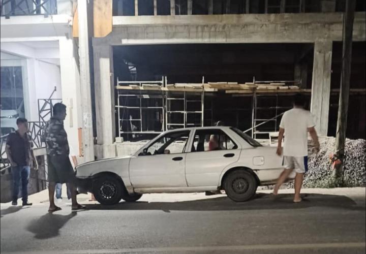 Embarazada resulta herida en choque