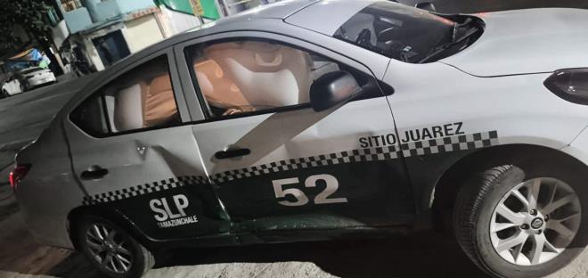 Embarazada resulta herida en choque